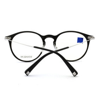 蔡司眼镜（Zeiss Eyewear）男女款 全框黑色镜框银色镜腿眼镜框眼镜架 ZS-70005-F921 51MM