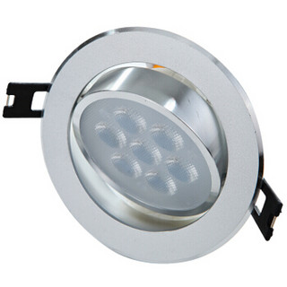 佛山照明（FSL）LED筒射灯玄关过道走廊灯天花灯3.5寸白光6500K美家砂银