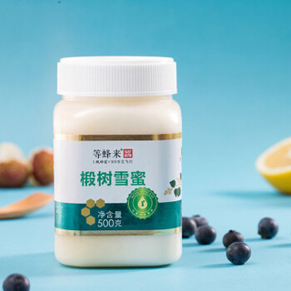 等蜂来 东北黑蜂椴树蜂蜜 自然成熟雪蜜结晶蜜500g