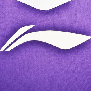 LI-NING 李宁 运动服长袖开衫卫衣透气羽毛球服女款 AWDJ728-6 紫色 L