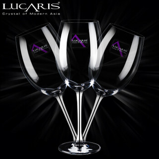 Lucaris泰国进口无铅水晶玻璃红酒杯高脚杯葡萄酒杯355ml两只装