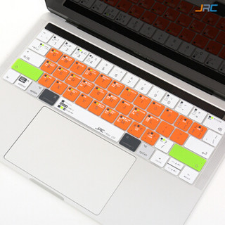 JRC MacBook苹果Mac12(A1534)笔记本透光键盘膜 新Pro 13无Touch Bar(A1708)硅胶功能保护膜 火焰橙