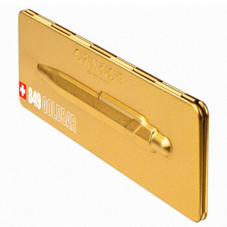 瑞士凯兰帝CARAN D'ACHE 849系列GOLDBAR宫廷金色圆珠笔单支礼盒装原装进口849.999商务礼品礼物