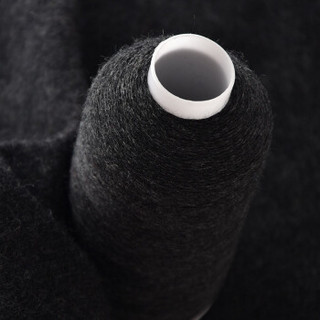 牧心 羊绒线 毛线 24/2中细线 手编机织均可 婴儿宝宝毛线 围巾线Z01 炭灰色