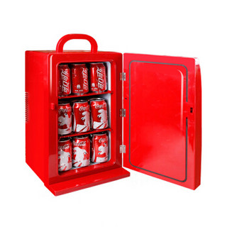 可口可乐 Coca-Cola CCR12车载冰箱车家两用 便携小冰箱迷你宿舍小冰箱12V 冷暖箱 12L