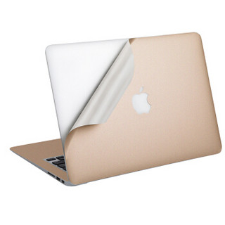 必优美（BUBM）苹果macbook笔记本保护膜Air/Retina/Pro带Touch Bar机身保护贴膜外壳膜 香槟金pro13.3英寸