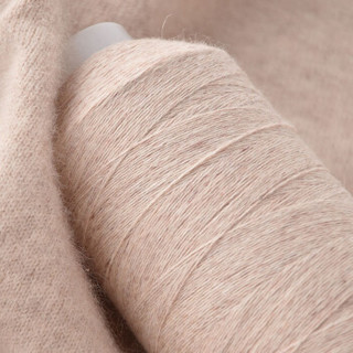 牧心 羊绒线 毛线 24/2中细线 手编机织均可 婴儿宝宝毛线 围巾线Z01 米驼色