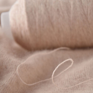 牧心 羊绒线 毛线 24/2中细线 手编机织均可 婴儿宝宝毛线 围巾线Z01 米驼色