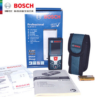 博世（Bosch）测距仪 红外线手持激光测量仪电子量房尺50m米  GLM50C(蓝牙)