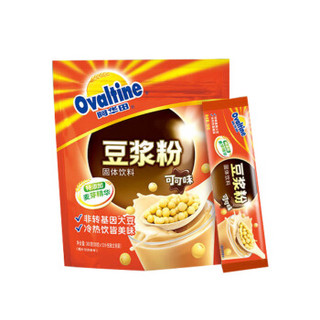 阿华田(Ovaltine)可可味豆浆风味营养早餐豆浆粉非转基因大豆随身包360g(30g*12包)