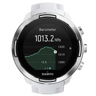 SUUNTO 颂拓 9 Baro白色 户外智能运动手表健康心率计时器GPS卫星定位手环腕表