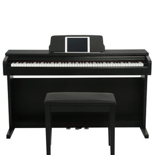 华星电钢琴88键重锤 专业儿童家用数码电子琴电钢 考级演奏级别M-8黑色