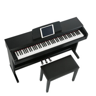 华星电钢琴88键重锤 专业儿童家用数码电子琴电钢 考级演奏级别M-8黑色