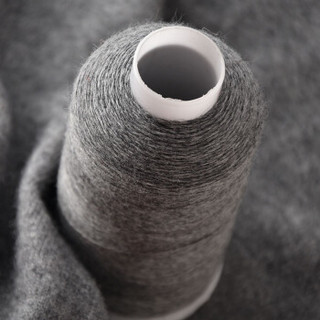 牧心 羊绒线毛线 26/2中细线 手编机织均可 婴儿宝宝毛线 围巾线Z08 深灰色