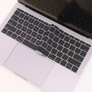 必优美（BUBM）苹果笔记本macbook12 air/pro13/15键盘膜Macbook 13/15touch bar保护贴膜 黑色 12英寸/13pro