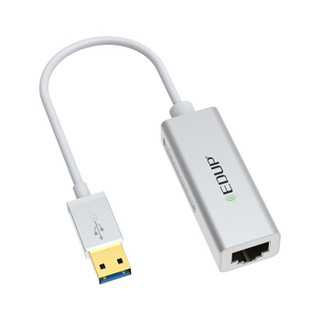 EDUP EP-9611千兆有线网卡 USB转RJ45网线接口 USB3.0外置网口转换器