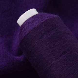 牧心 毛线 羊绒线 26/2中细线 手编机织均可 婴儿宝宝毛线 围巾线Z02 紫罗兰