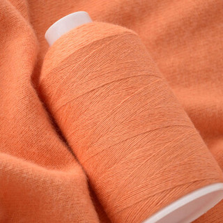 牧心 羊绒线毛线 26/2中细线 手编机织均可 婴儿宝宝毛线 围巾线Z08 橙粉色