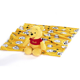Zoobie迪士尼玩具绒毯二合一 创意儿童毛绒玩具礼品 小维尼熊DP-1301