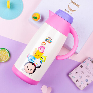 Disney 迪士尼 WD-3136P 304不锈钢保温壶 1100ml 粉色