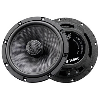 Rondo 汽车音响改装中低音喇叭6.5寸SR650+SR650C前后喇叭套装+L8超薄低音炮+线材配件