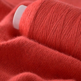 牧心 毛线 羊绒线 26/2中细线 手编机织均可 婴儿宝宝毛线 围巾线Z02 西瓜红