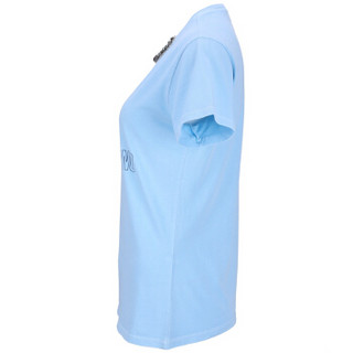 PINKO 女士棉质蓝色短袖T恤 1B12ZF Y4DK EE4 S