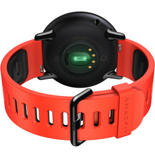 AMAZFIT 智能运动手表 华米科技出品 陶瓷表圈 GPS实时轨迹 红色硅胶腕带 支持iOS、Android系统