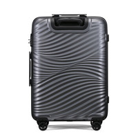 卡米龙 万向轮拉杆箱箱子密码箱夏威夷海浪波纹行李箱女旅行箱男28英寸托运箱 DW8*29003 灰色