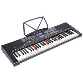 MEIRKERGR 美科 MK-2100智能版+琴架  亮灯跟弹61键钢琴键多功能智能电子琴 连接话筒耳机U盘手机pad