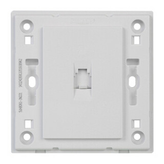 西门子（SIEMENS）开关插座 悦动系列 雅白色 电话插座 10只装