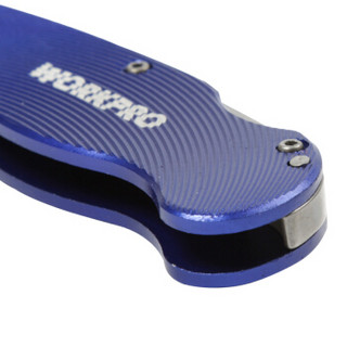 万克宝（WORKPRO）W011016N 蓝色手柄多功能折叠刀便携式户外装裁纸刀