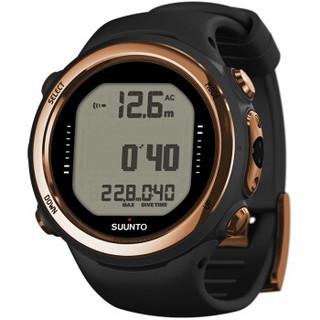 颂拓(SUUNTO)潜水表松拓suunto D4i NOVO Copper自由潜水腕表耀金 黑金色SS050126000