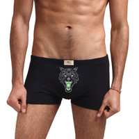 SEPTWOLVES 七匹狼 男士内裤男平角裤纯棉男生内裤100%全棉透气大码肥佬四角内裤男 XXXL 95015 4条礼盒A 黑色系 灰色系 蓝色系