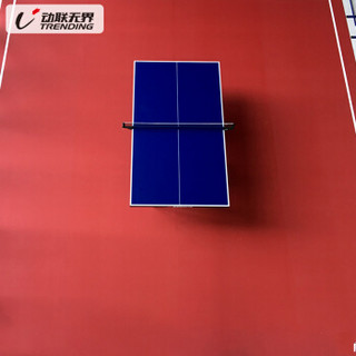 动联无界室内专业乒乓球地胶地垫PVC塑胶防滑运动地胶垫地板比赛型布纹