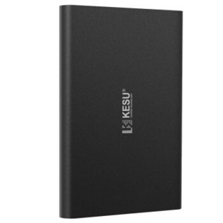 科硕（KESU）E201-500B  500G移动硬盘USB3.0接口2.5英寸经典黑