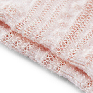 全棉时代 幼儿雪花袜 7.5cm（建议0-3个月）丁香紫+浅粉+白 3双装