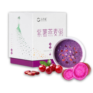 五谷聚 紫薯燕麦粥 颜植系列 燕麦片 紫薯魔芋 饱腹早餐 低食品卡代餐粉240克（30gX8）