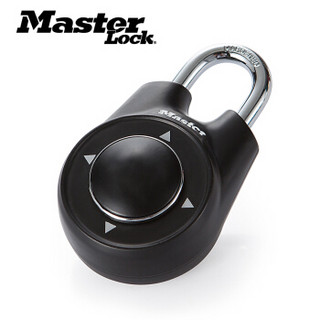 玛斯特（Master Lock）方向密码锁健身房储物柜挂锁1500ID 黑色