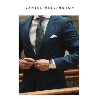 丹尼尔惠灵顿（DanielWellington）DW原装表带19mm皮带金色针扣男款DW00200086（适用于38mm表盘系列）