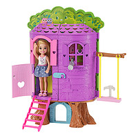 芭比娃娃Barbie芭比小凯莉树屋 女孩玩具公主生日礼物儿童玩具