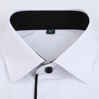 鳄鱼恤（CROCODILE）衬衫 男士商务休闲大码免烫短袖衬衫 D85 白C1 3XL/42