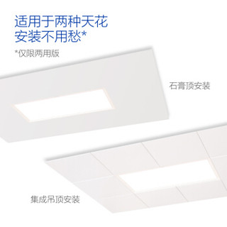 飞利浦 PHILIPS 窄边LED面板灯集成吊顶灯平板灯铝扣板厨房灯厨卫灯超薄冷白光6500K 12W磨砂银