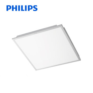飞利浦 PHILIPS 窄边LED面板灯集成吊顶灯平板灯铝扣板厨房灯厨卫灯超薄冷白光6500K 12W磨砂银