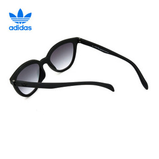 阿迪达斯 adidas 三叶草 男女款时尚街拍太阳镜 运动潮流墨镜 AOR006眼镜 009-009 黑色镜架粉白色反光镜面