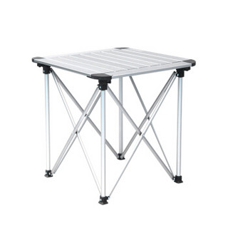 喜马拉雅 铝合金折叠桌便携烧烤桌子 家用野餐桌椅野营桌露营宣传桌 小号HF9508