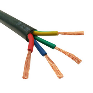 齐鲁（QILU）电线电缆 RVV4×4平方 国标铜芯 100米