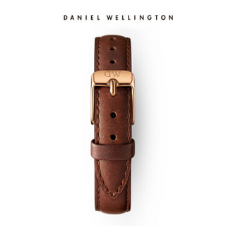 Daniel Wellington DanielWellington）DW表带12mm皮带玫瑰金针扣女款DW00200184（适用于28mm表盘系列）