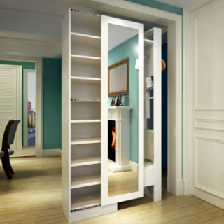 商品唯有唯美 门厅柜鞋柜玄关柜现代简约衣帽柜 推拉门长80深40高200