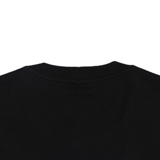 范思哲 范瑟丝 VERSACE VERSUS 奢侈品 男士黑色棉质圆领字母logo长袖T恤衫 BU90638A BJ10388 B1008 S码